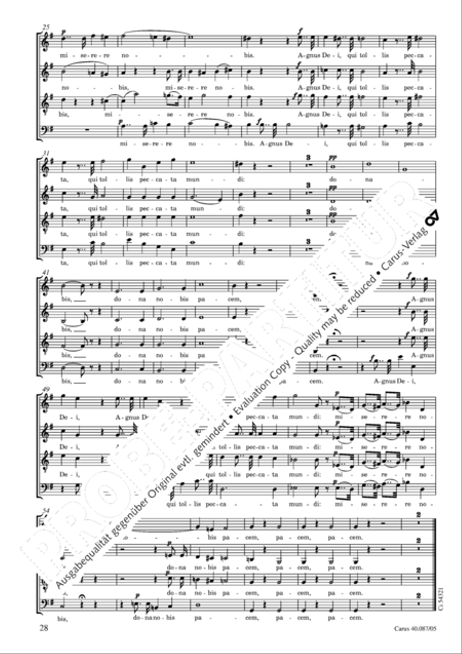 Messe solenelle in G 4-Part scores gallery preview page 29
