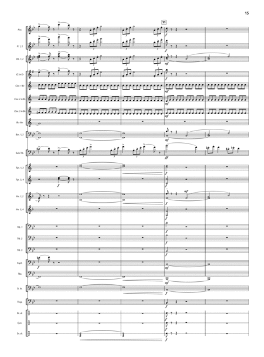 Concert for Trombone and Wind Ensemble Small Ensemble scores gallery preview page 8