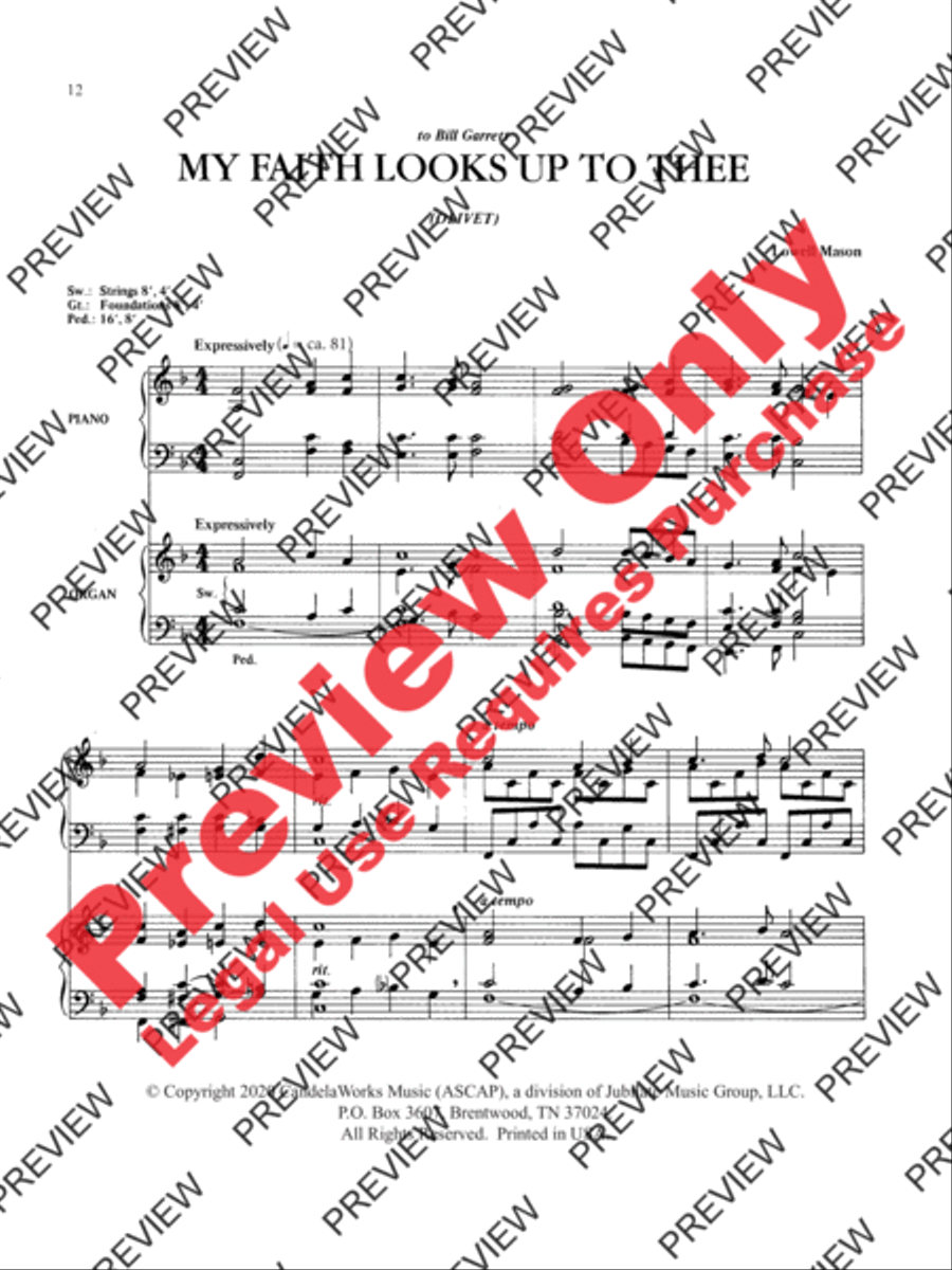 Peaceful Meditations Organ scores gallery preview page 7
