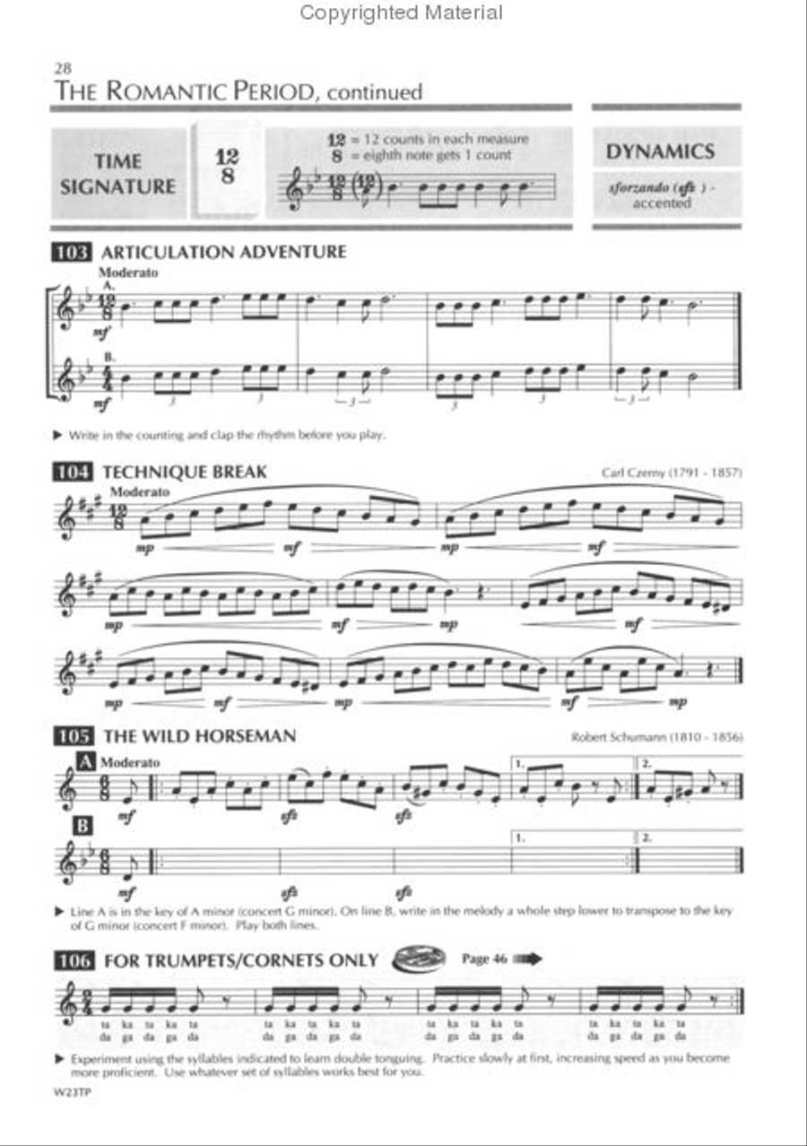 Standard of store excellence trumpet