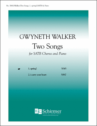 Book cover for Two Songs: 1. spring!
