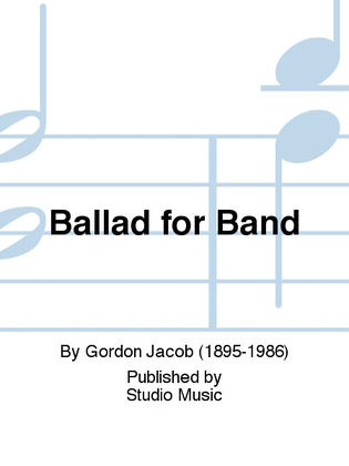 Book cover for Ballad for Band