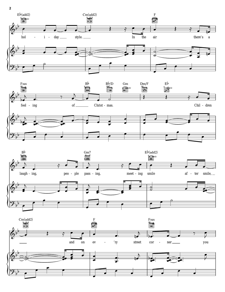 Silver Bells Piano, Vocal, Guitar scores gallery preview page 2