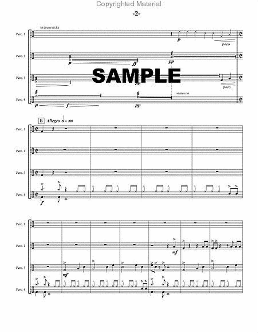 Eastern Oriental Express Eastern Oriental Express Percussion Ensemble scores gallery preview page 3