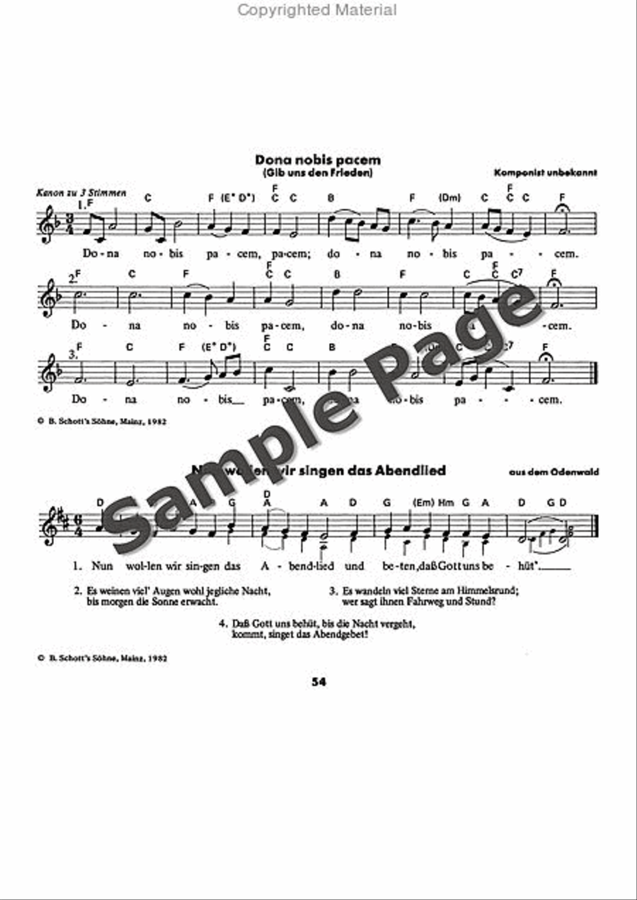 Es tonen die Lieder Recorder scores gallery preview page 55