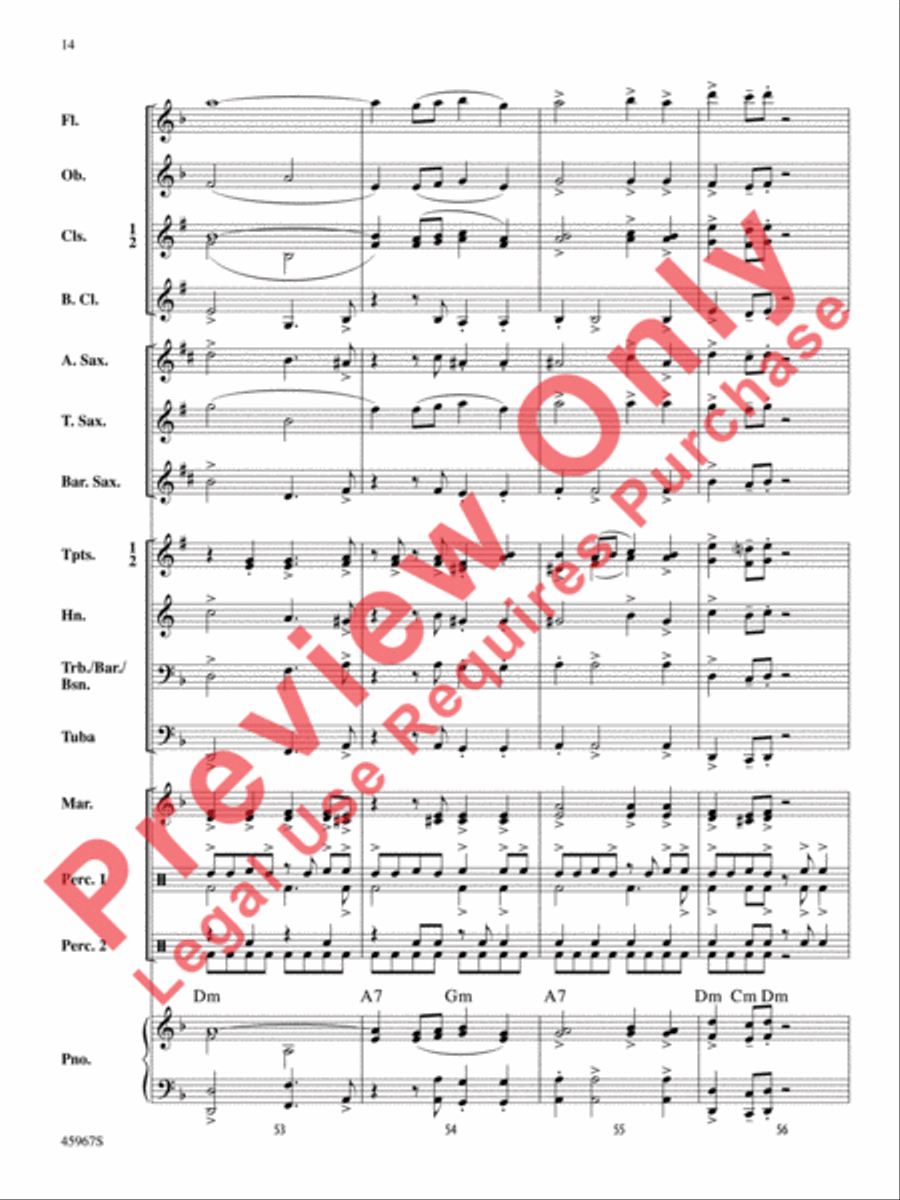 El Taco Picante Concert Band scores gallery preview page 15