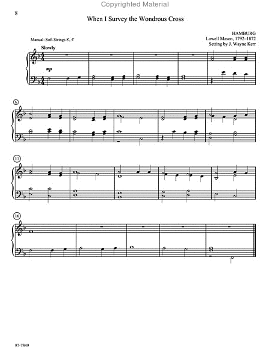 Throughout These Forty Days Organ scores gallery preview page 4