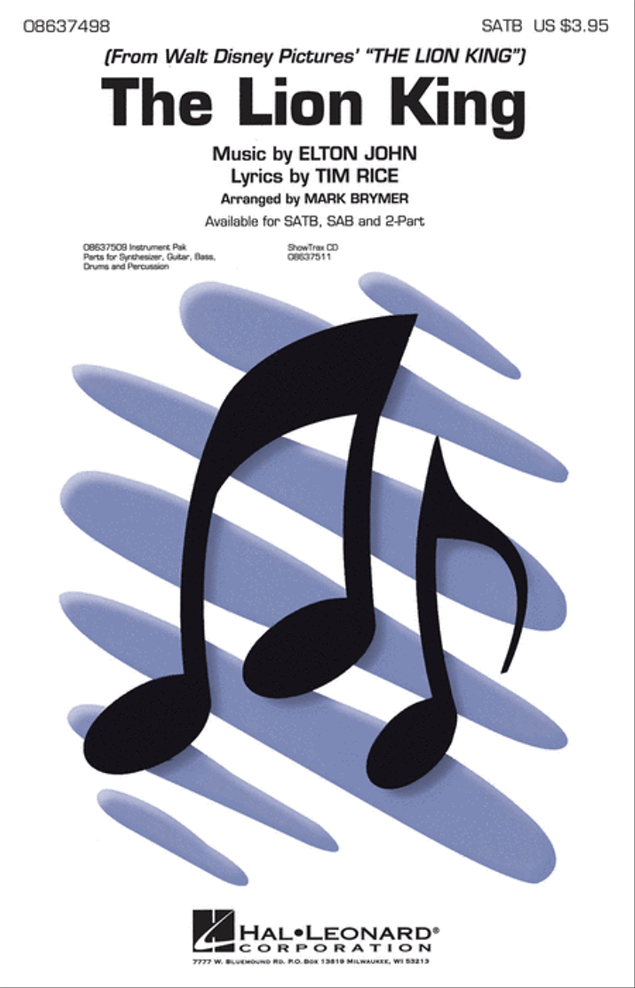 The Lion King (Medley) 4-Part scores gallery preview page 1