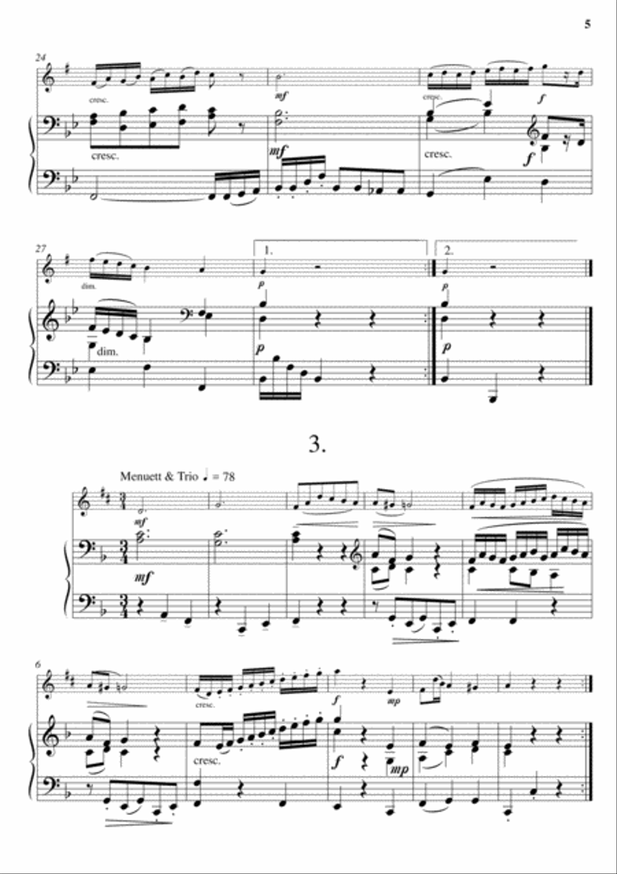 A Mozart Suite (for Alto Saxophone and Piano) Alto Saxophone scores gallery preview page 4