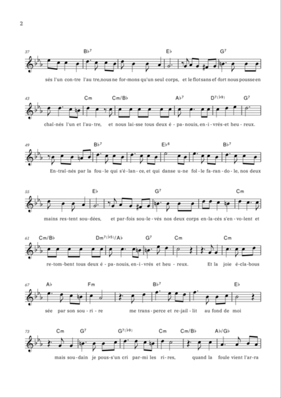 La Foule Piano scores gallery preview page 2
