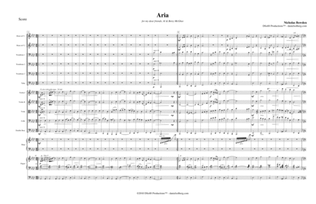 Aria by Nick Bowden - instrumental parts and score
