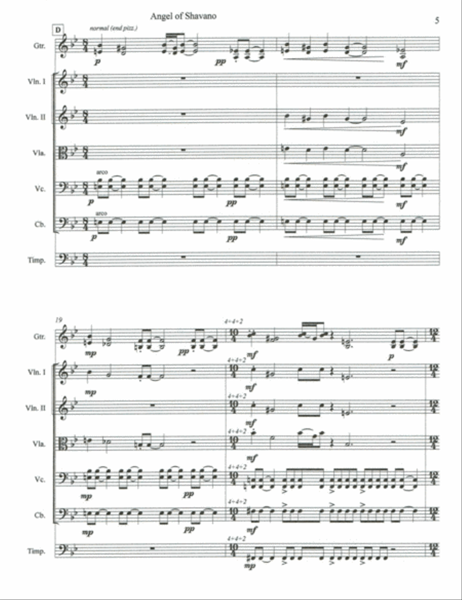 Angel of Shavano Small Ensemble scores gallery preview page 6