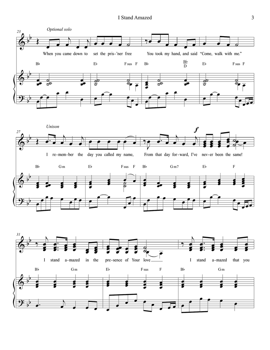 I Stand Amazed I Stand Amazed SSA scores gallery preview page 3