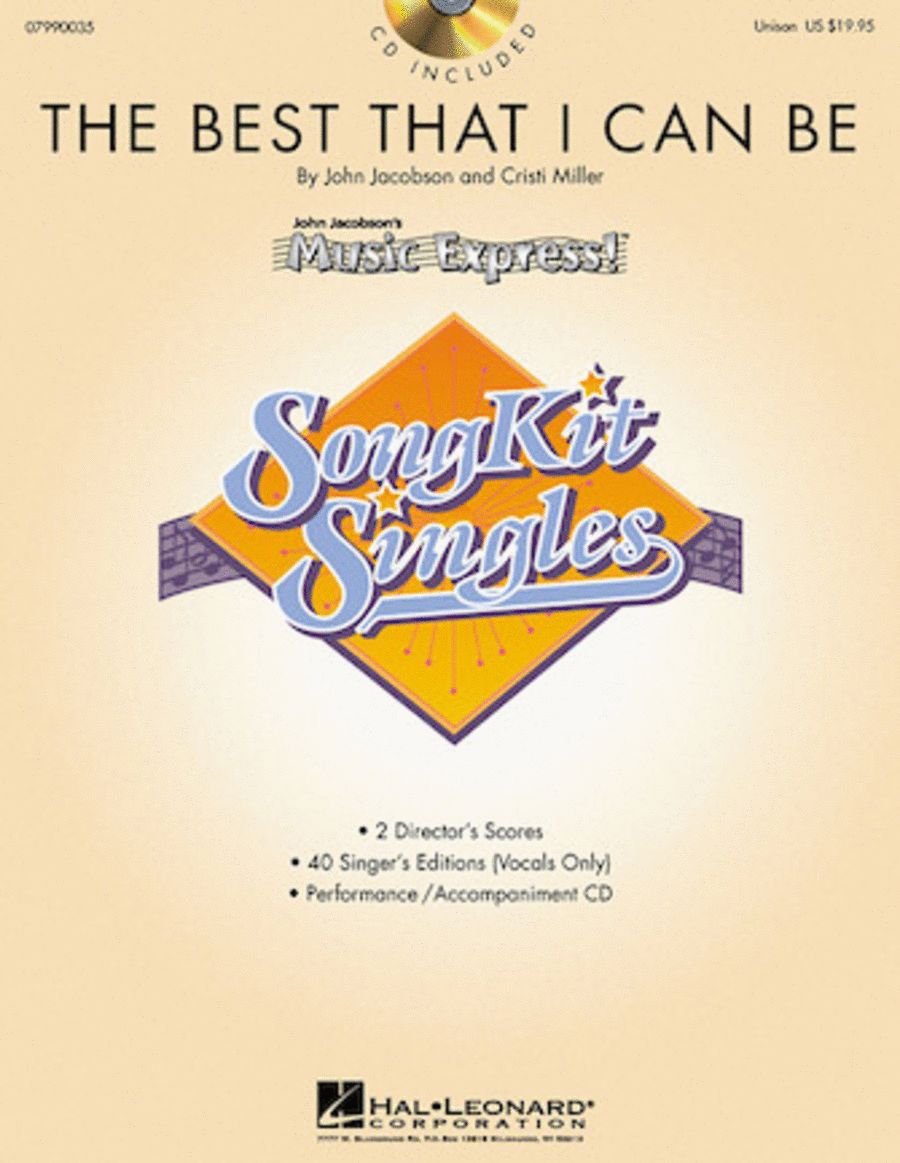 The Best That I Can Be (SongKit Single) Unison Choir scores gallery preview page 1