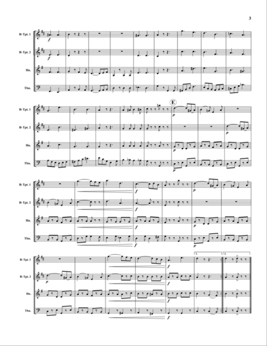 March Majestic Horn scores gallery preview page 3