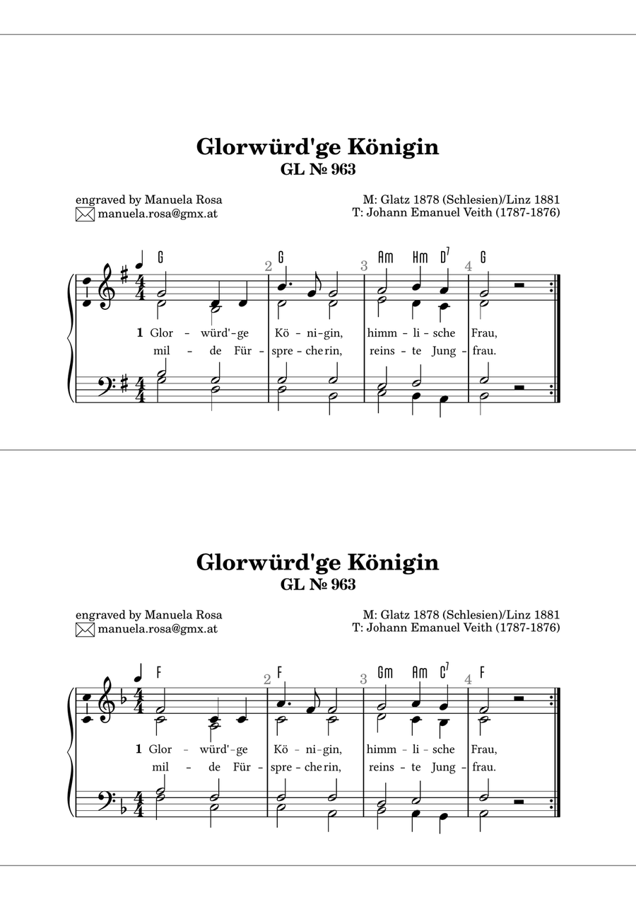 Gottesloblieder Collection Marienlieder 946, 948, 954, 956, 959, 963 Organ Solo scores gallery preview page 6