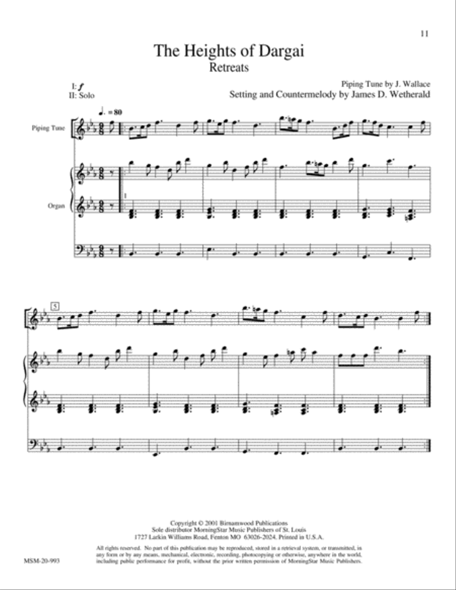 Highland Cathedral Bagpipe scores gallery preview page 8