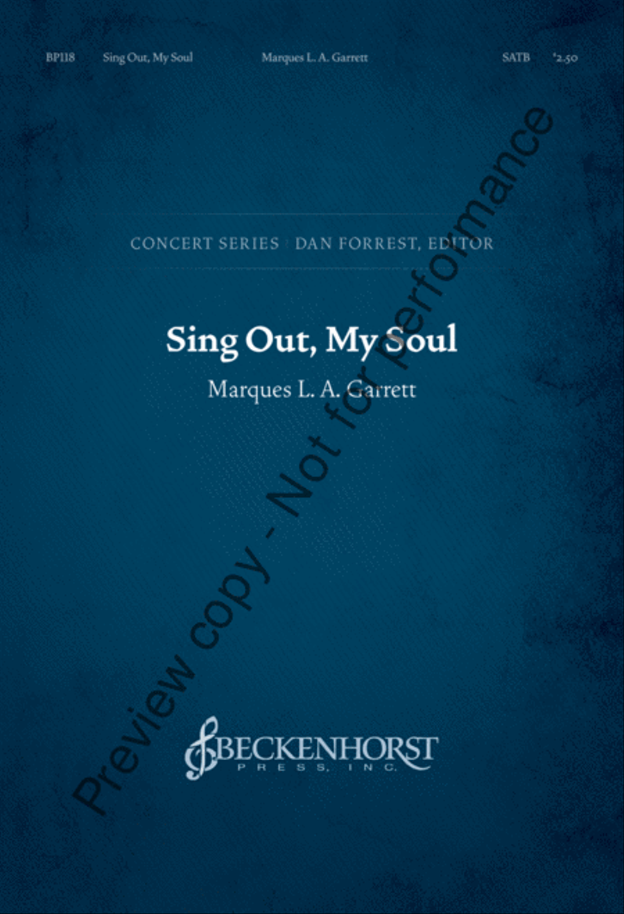 Sing Out, My Soul (SATB) Sing Out, My Soul (SATB) 4-Part scores gallery preview page 2
