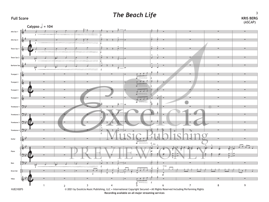 The Beach Life Jazz Ensemble scores gallery preview page 4
