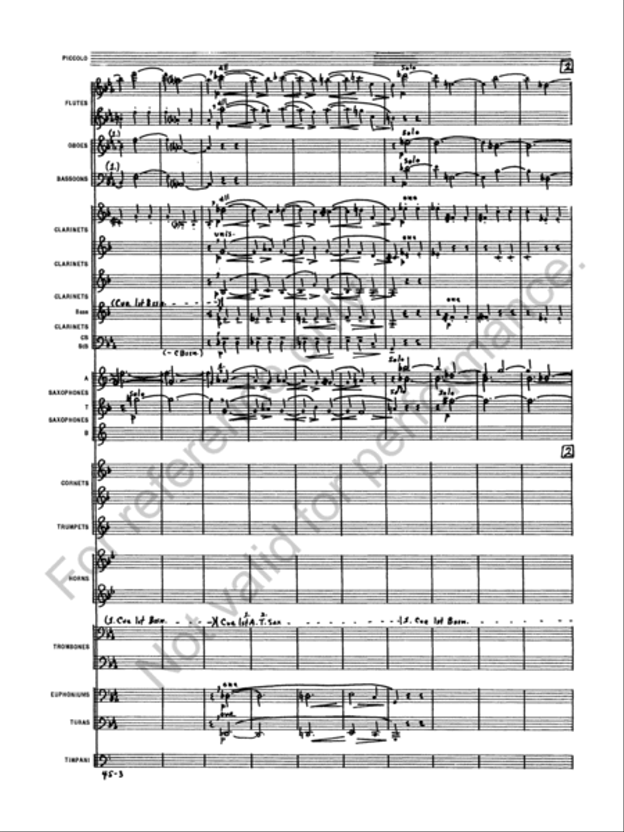 Symphony No. 1 Concert Band scores gallery preview page 6