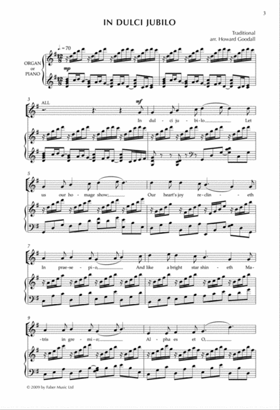 In dulci jubilo from Enchanted Carols Divisi scores gallery preview page 3