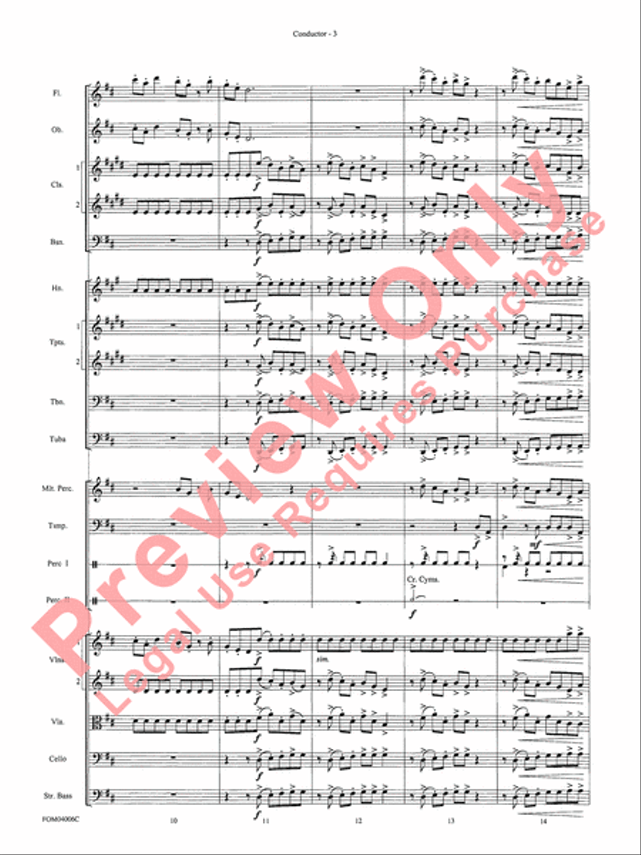 Go West! (Medley) Full Orchestra scores gallery preview page 6