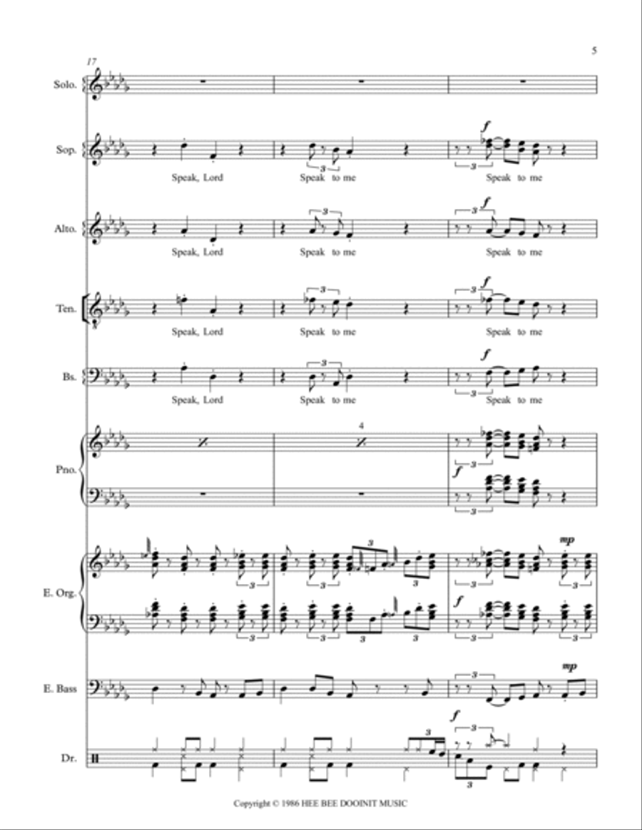 Maybe God Is Tryin To Tell You Something Divisi scores gallery preview page 5