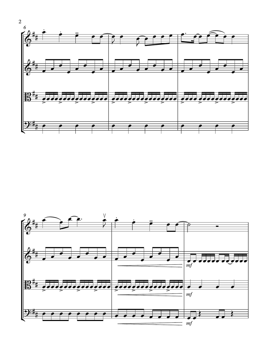 Shut Up And Dance String Quartet scores gallery preview page 2