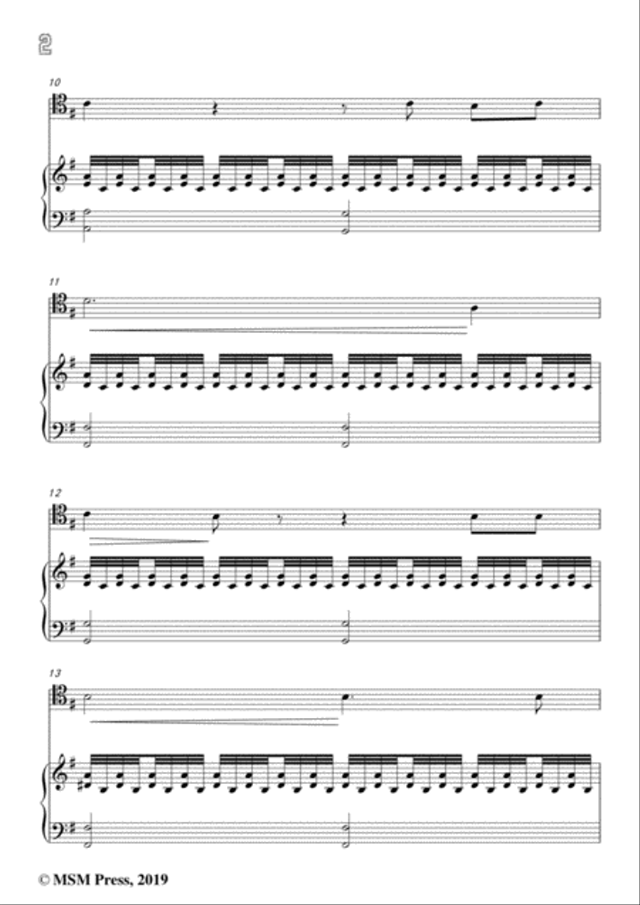 Niedermeyer-Le lac in G Major,for Cello and Piano Piano scores gallery preview page 4