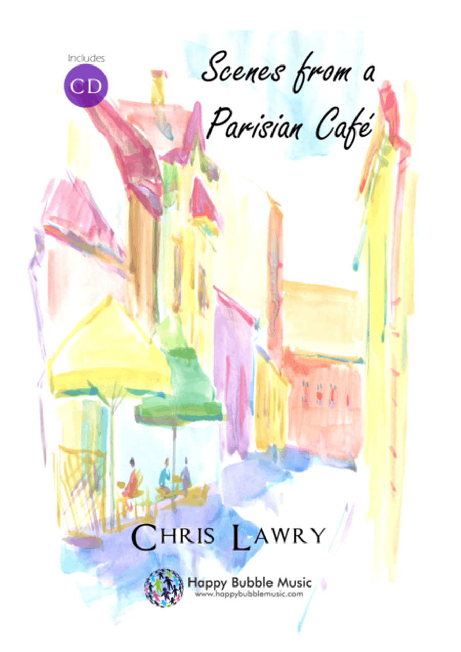 Scenes from a Parisian Cafe - Bb Clarinet & Piano - Complete Score of 14 Short Concert Pieces Woodwind Duet scores gallery preview page 1