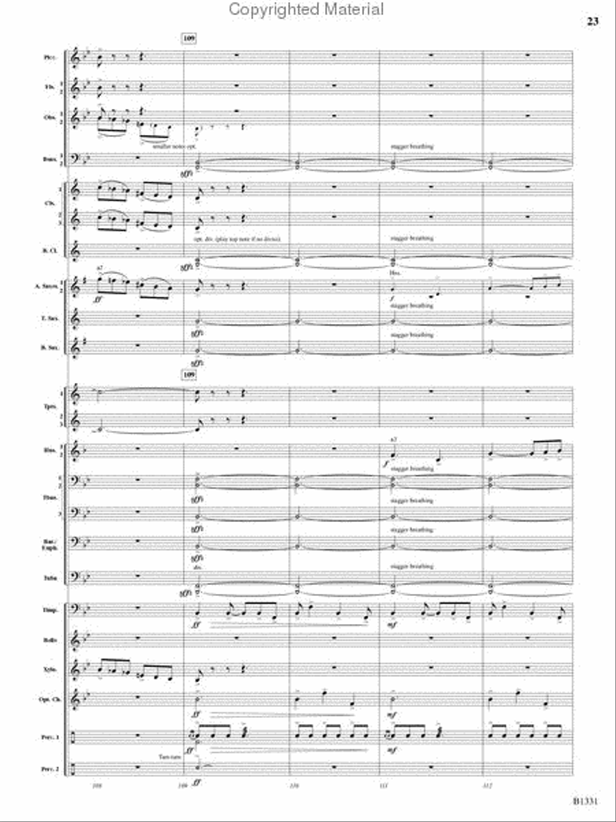 March Jubiloso Concert Band scores gallery preview page 21