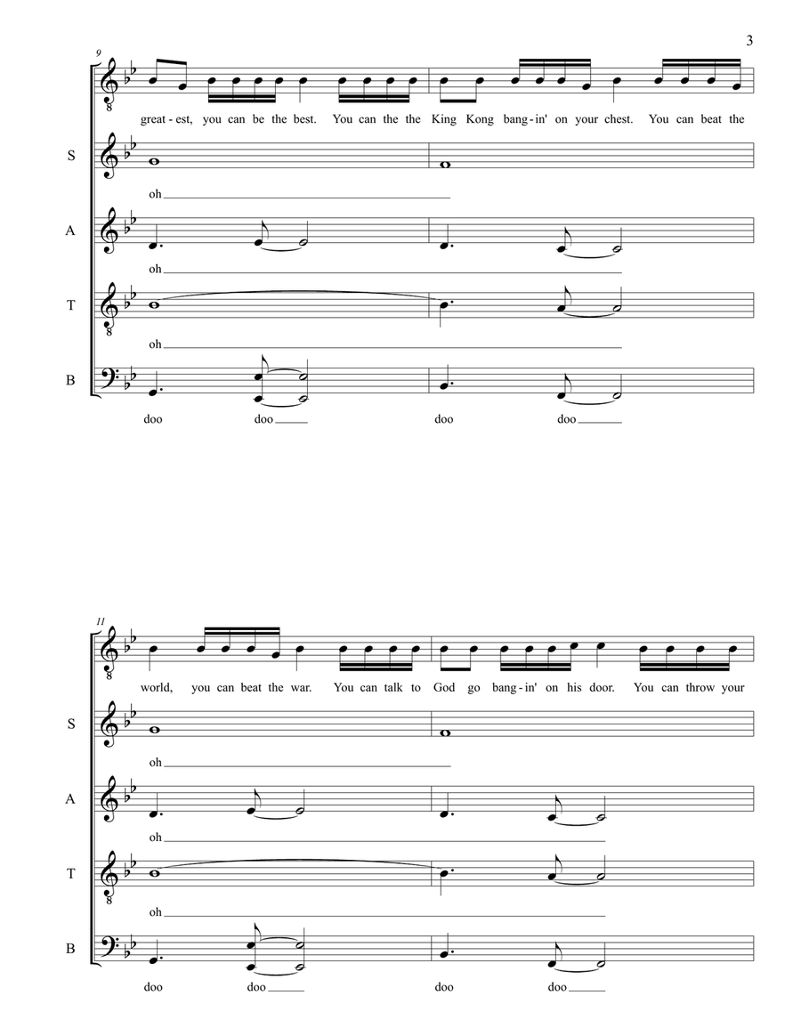 Hall Of Fame 4-Part scores gallery preview page 3