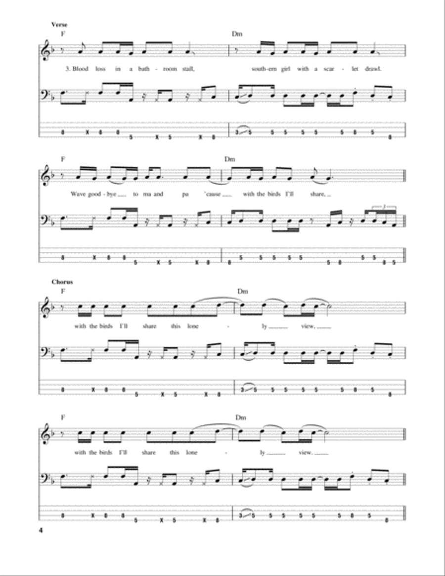 Scar Tissue Guitar Tablature scores gallery preview page 4