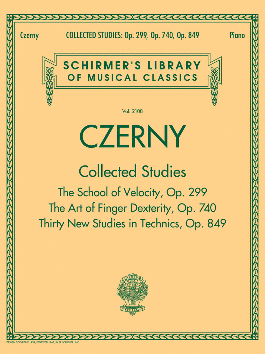 Czerny: Collected Studies – Op. 299, Op. 740, Op. 849 Piano Method scores gallery preview page 1