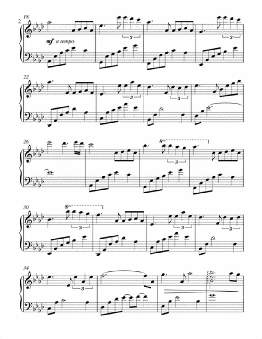 The Amber Field Piano Solo scores gallery preview page 2