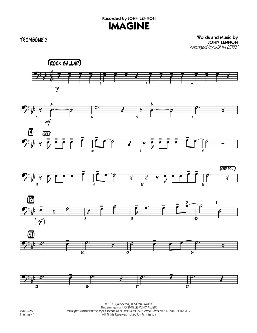 Imagine - Trombone 3