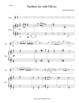 Earthen Jar with Olives (violin & piano score)