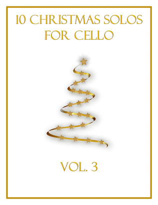 Book cover for 10 Christmas Solos for Cello (Vol. 3)