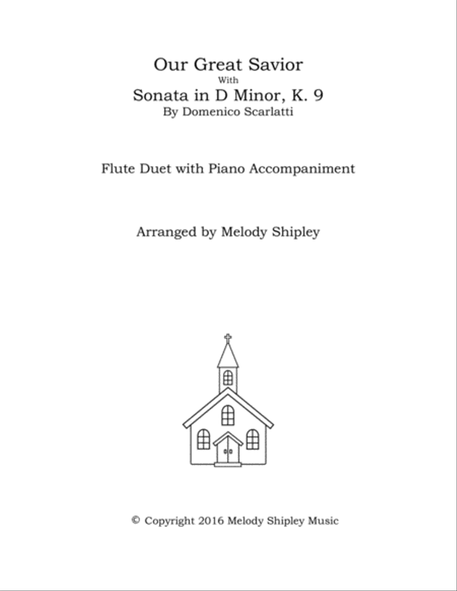 Our Great Savior and Sonata in D Minor, K. 9 Woodwind Ensemble scores gallery preview page 1