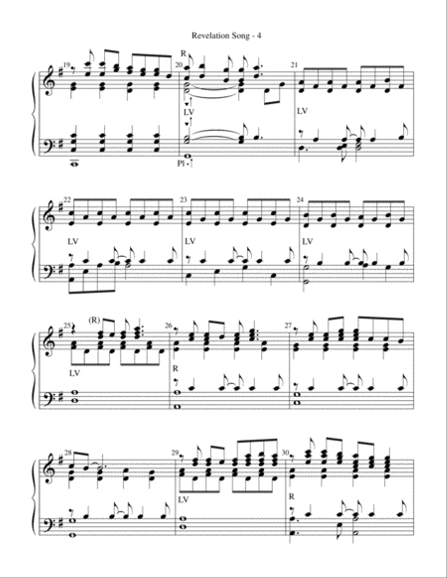 Revelation Song Handbell Choir scores gallery preview page 4
