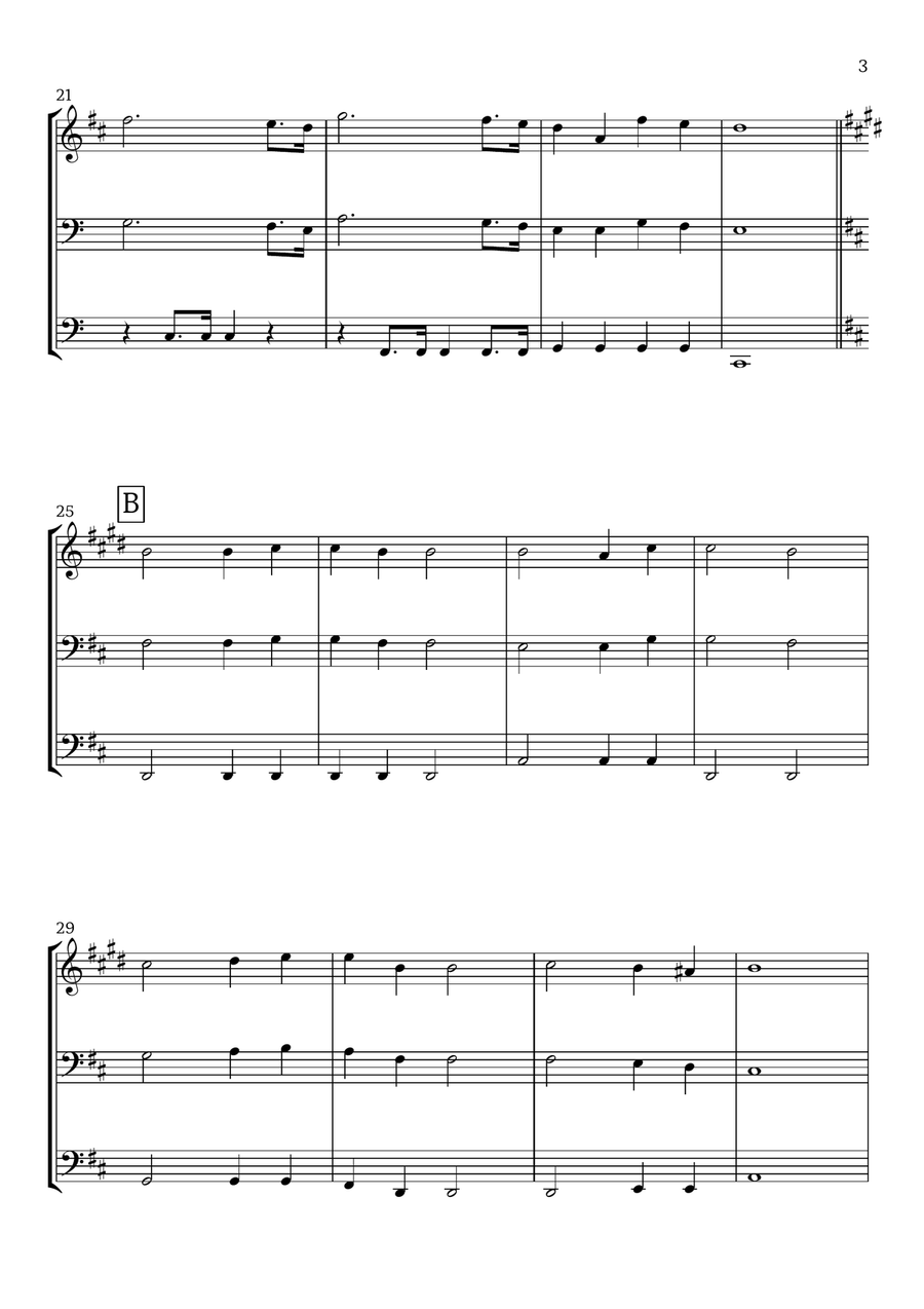 Up From the Grave He Arose (Brass Trio) - Easter Hymn Brass Trio scores gallery preview page 3