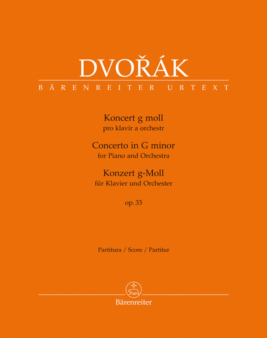 Concerto for Piano and Orchestra in G minor, op. 33 B 63