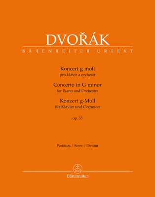 Book cover for Concerto for Piano and Orchestra in G minor, op. 33 B 63