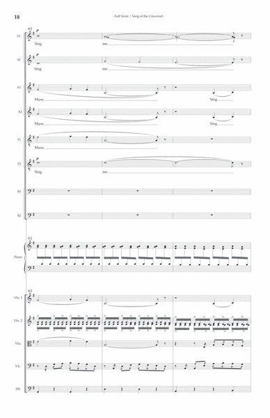 Song of the Universal (SATB - Full Score and Parts)