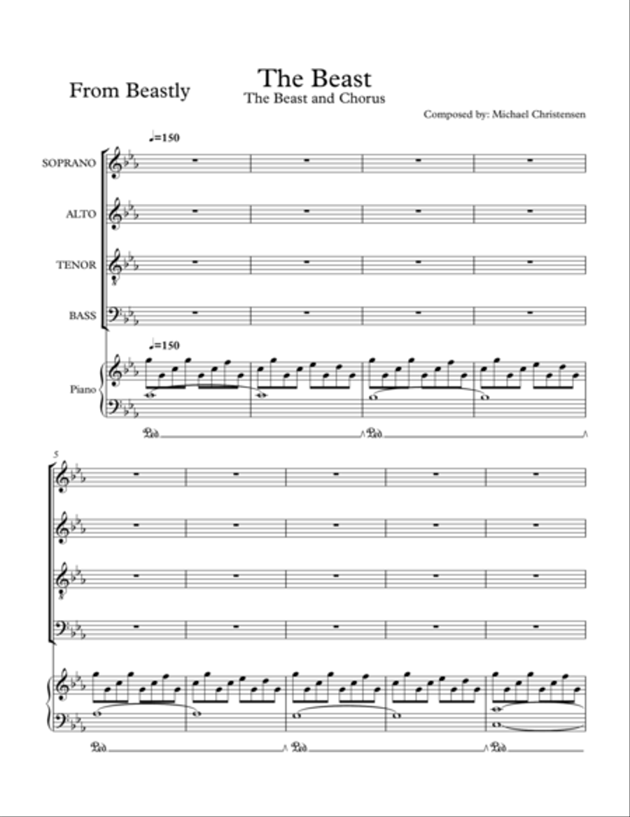 The Beast The Beast Voice scores gallery preview page 1