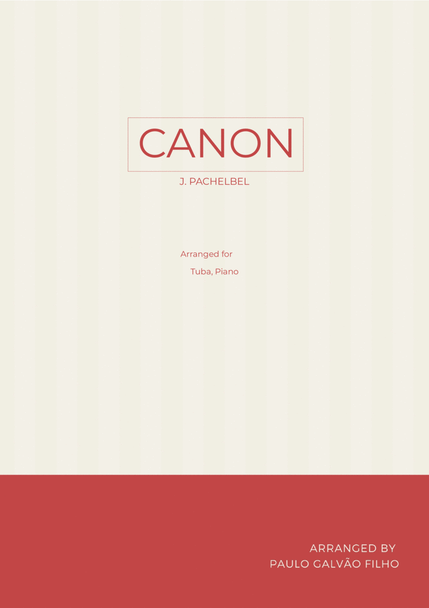 CANON IN D - TUBA & PIANO image number null