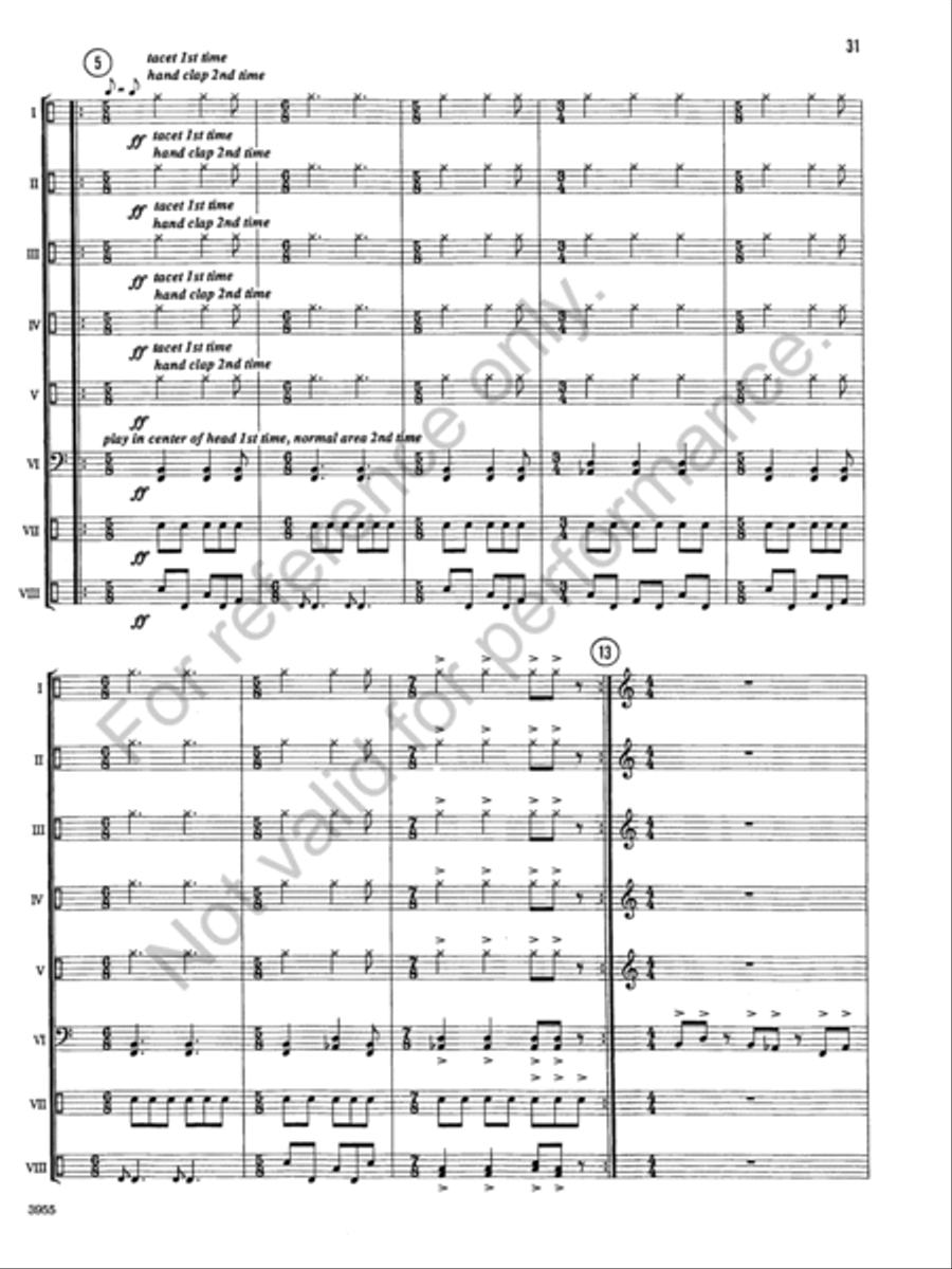 Windstone Suite Percussion Ensemble scores gallery preview page 30
