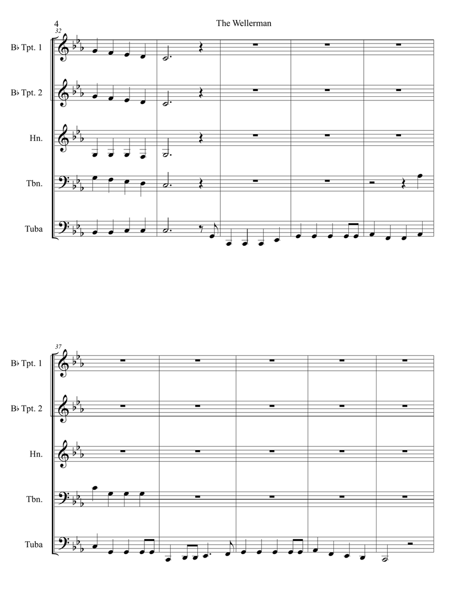 Wellerman Brass Ensemble scores gallery preview page 5