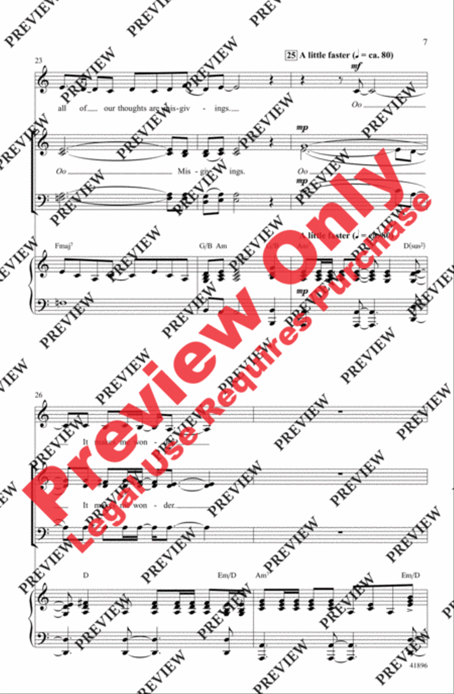 Stairway to Heaven 4-Part scores gallery preview page 6