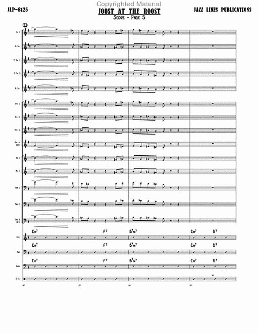 Joost At The Roost Big Band scores gallery preview page 8